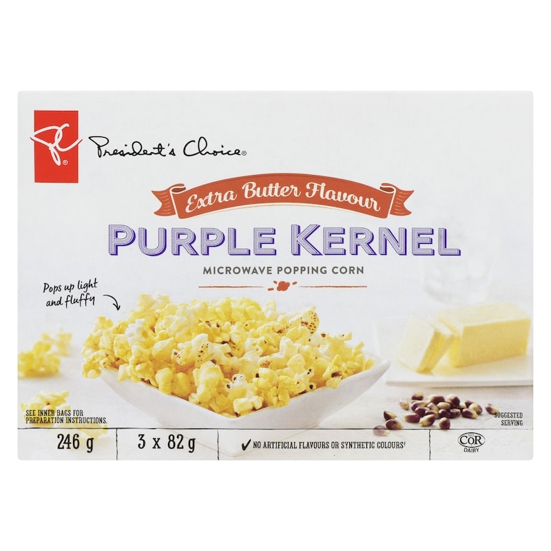 Extra Butter Flavour Purple Kernel Microwave Popcorn