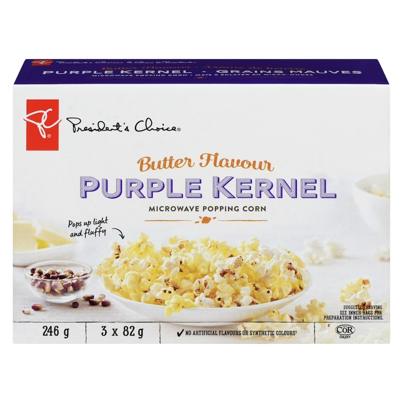 Butter Flavour Purple Kernel Microwave Popcorn