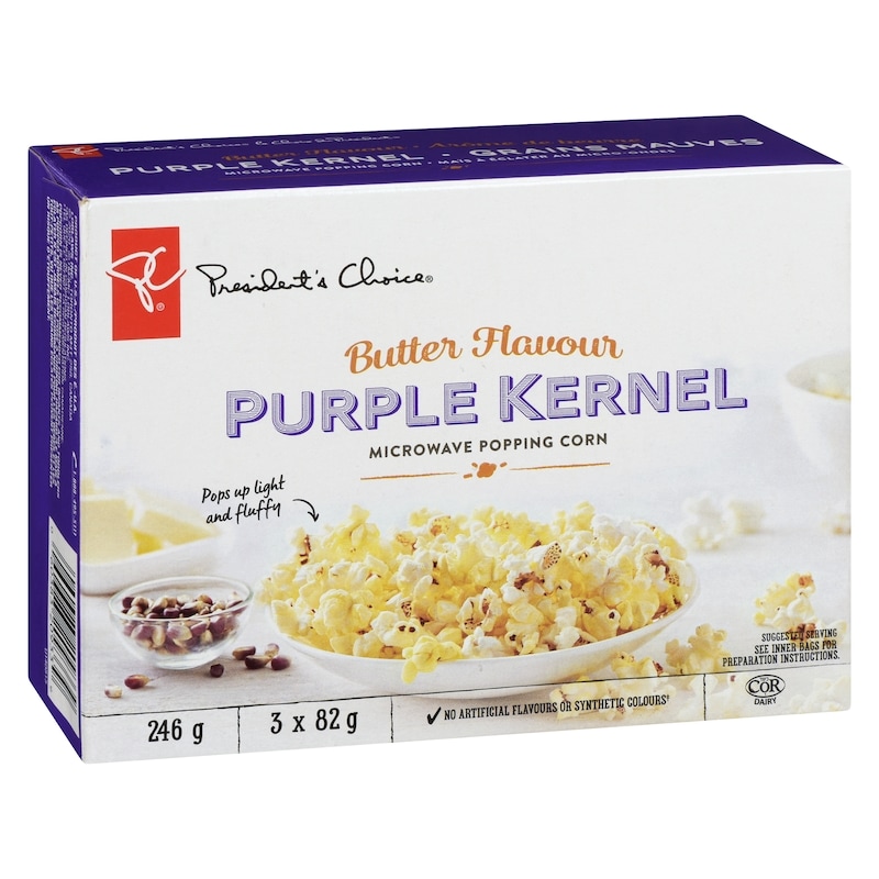 Butter Flavour Purple Kernel Microwave Popcorn