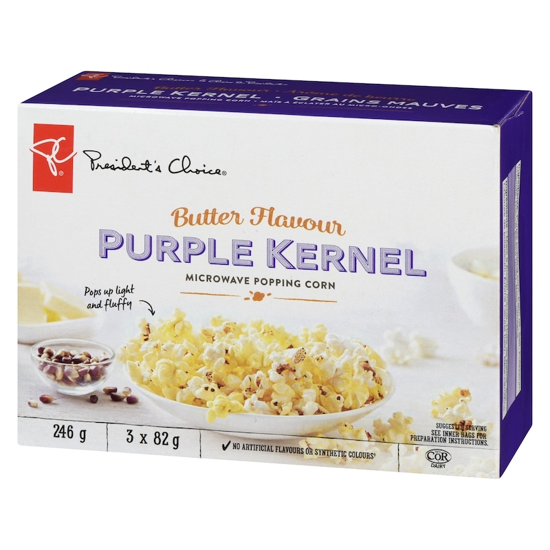 Butter Flavour Purple Kernel Microwave Popcorn