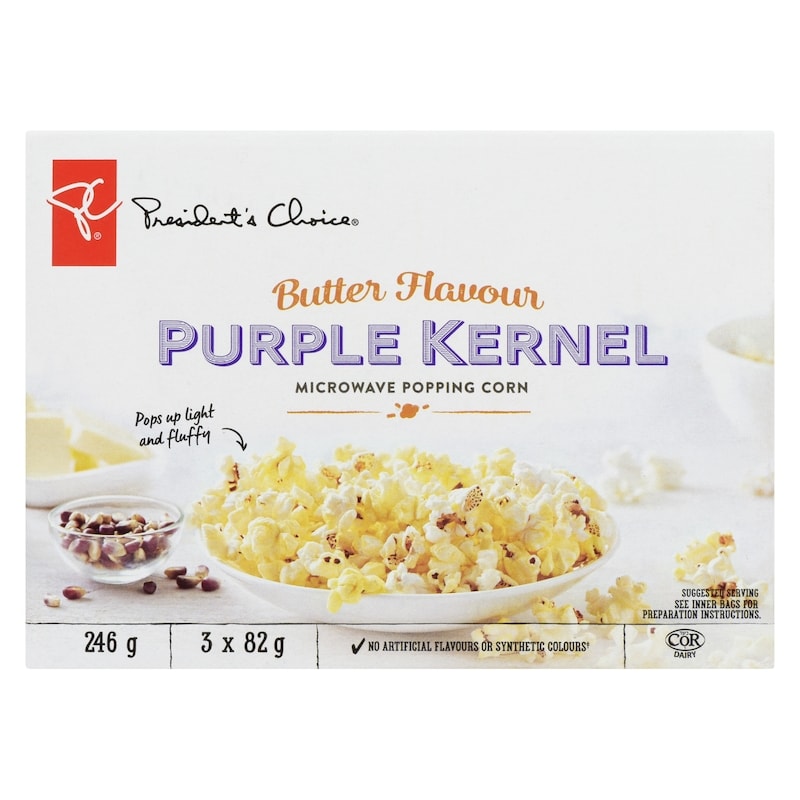 Butter Flavour Purple Kernel Microwave Popcorn