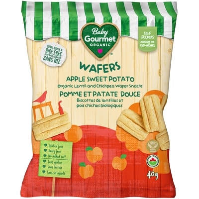 Baby Gourmet Organic Wafers Apple Sweet Potato  40 g, $10.00/100g