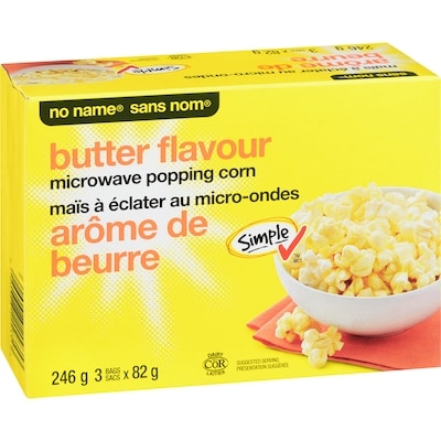 Maïs à éclater au micro-ondes à arôme de beurre