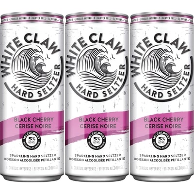 WHITE CLAW Black Cherry (ID required at pick-up) 6x355.0 ml, $1.08/100ml