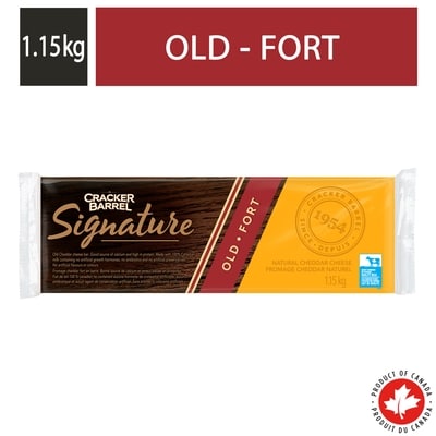Cracker Barrel Signature Natural Cheddar Coloured Old Cheese 1.15 kg, $1.87/100g