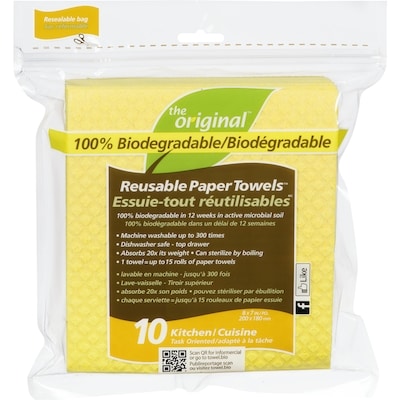 The Original Reusable Paper Towels  10 ea, $1.20/1ea
