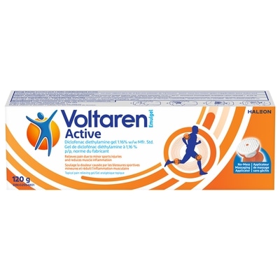Voltaren Emulgel Active Topical Pain Relief Gel for Sports Injuries, No Mess Applicator 120 g, $16.24/100g