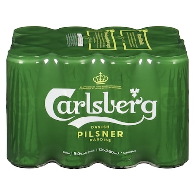 Carlsberg Bière Pilsner Danoise (Pièce d’identité requise au moment du ramassage) 12x330.0 ml, 0,58 $/100ml