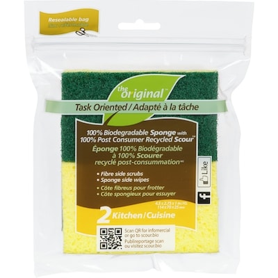 The Original Biodegradable Sponge 2 ea, $2.75/1ea