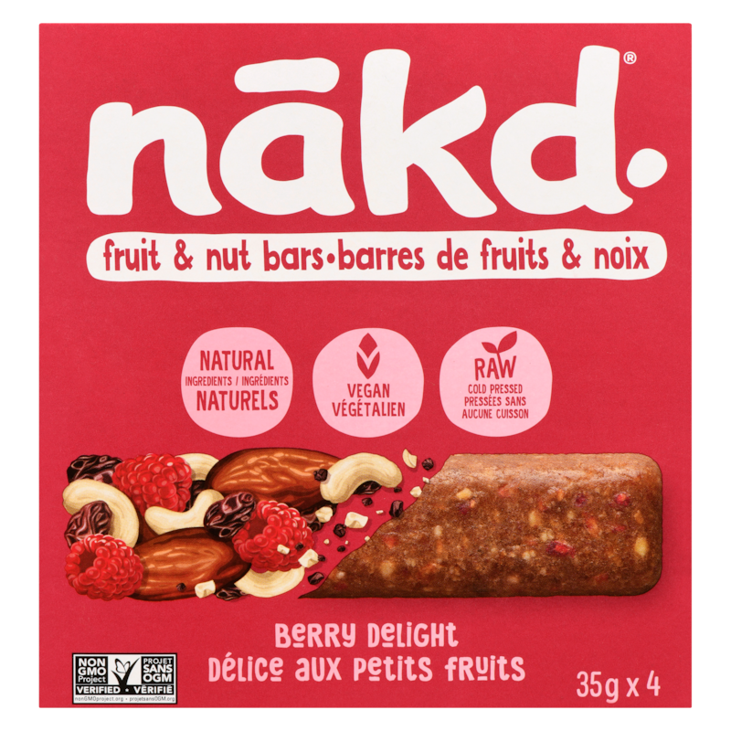 Raw Fruit & Nut Bars Berry Delight