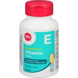 Vitamin E, Natural Source, 400 Iu, 100 Softgels