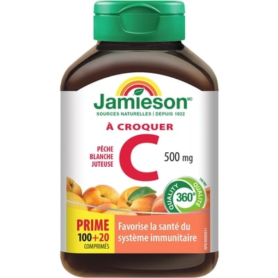 Jamieson Les Comprimés de Vitamine C à Croquer 100 ea, 0,04 $/1ch