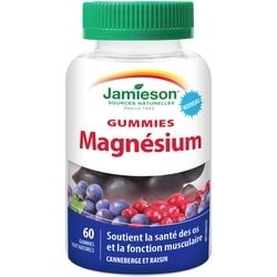 Jamieson Magnésium Gummies 60 ea, 0,32 $/1ch