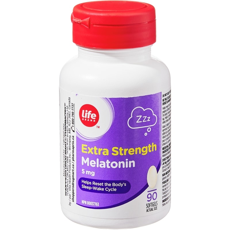 Extra Strength Melatonin 5 mg 90 Soft Gels