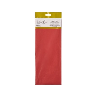 Life at Home Tissue Paper Sheets 10 Pack - Red 10x1.0 ea, $0.20/1ea