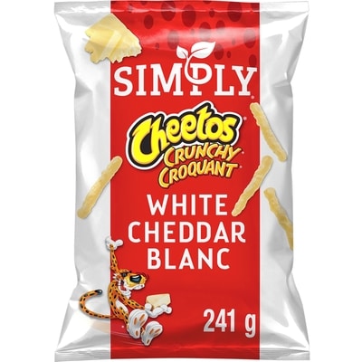 Cheetos Simply Cheetos Crunchy White Cheddar Snacks 241 g, $2.69/100g
