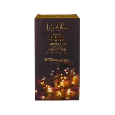 Life at Home LED Lights 500 Count - Warm White 1 ea, $39.00/1ea