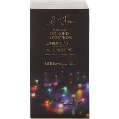 Jeu de 500&nbsp;lumières à DEL – multicolore