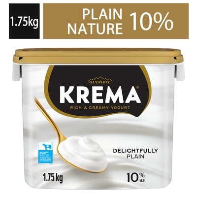 Olympic Krema Plain Yogurt 10% 1.75 kg, $0.80/100g