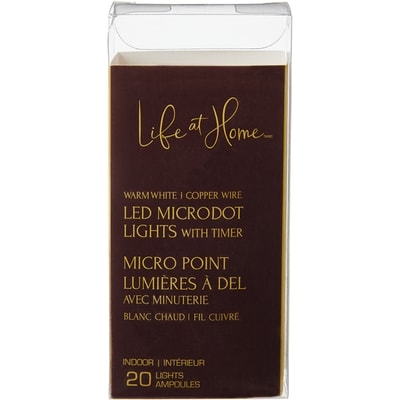 Life at Home LED Lights with Timer 20 Count - Warm White 1 ea, $4.00/1ea