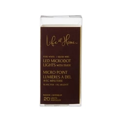 Life at Home Jeu de 20 lumières à DEL avec minuterie – blanc pur 1 ea, 4,00 $/1ch