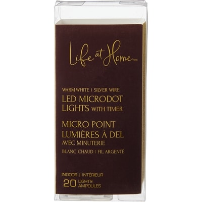 Life at Home LED Lights with Timer 20 Count - Warm White 1 ea, $4.00/1ea