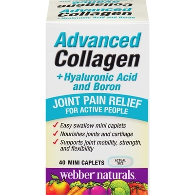 Webber Naturals Advanced Collagen + Hyaluronic Acid And Boron With Type Ii Collagen 40 ea, $0.58/1ea