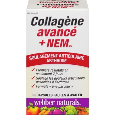Webber Naturals Collagène avancé + nem 30 ea, 0,75 $/1ch