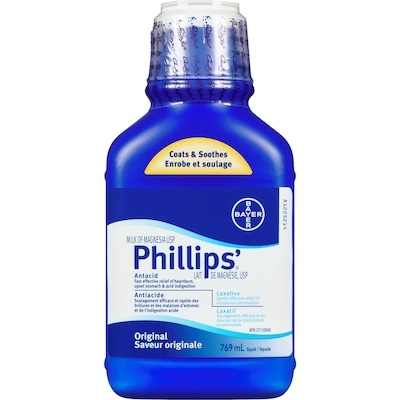 Phillips Milk of Magnesia Liquid 769 ml, $1.69/100ml