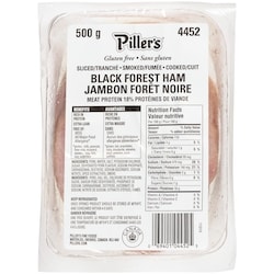 Pillers Black Forest Ham Sliced Smoked Cooked 500 g, $1.90/100g