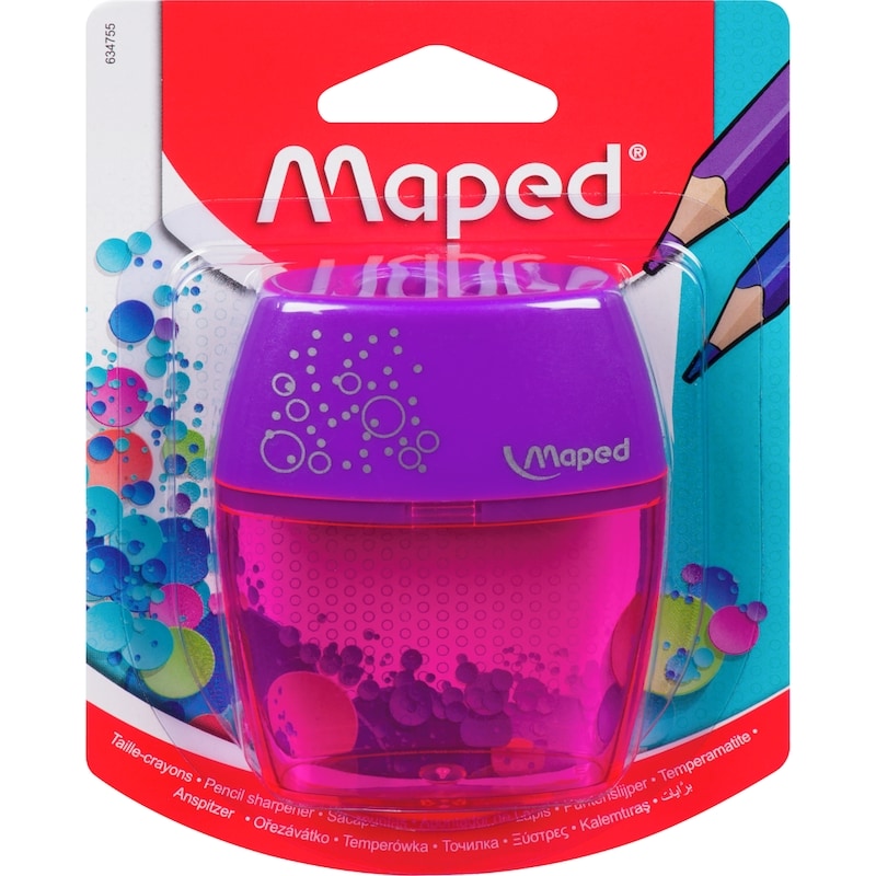 Shaker 2 Holes Pencil Sharpener With Canister