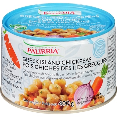 Palirria Greek Island Chickpeas 400 g, $1.25/100g