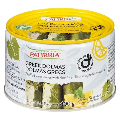Palirria Greek Dolmas 400 g, $1.25/100g