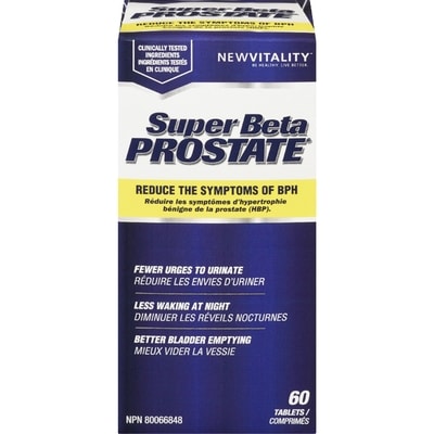 Super Beta Prostate New Vitality Super Beta Prostate 60ct 60 ea, 0,49 $/1ch