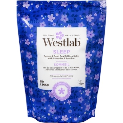 Epsom & Dead Sea Bathing Salts with Lavender & Jasmine, Sleep