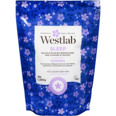 Epsom & Dead Sea Bathing Salts with Lavender & Jasmine, Sleep