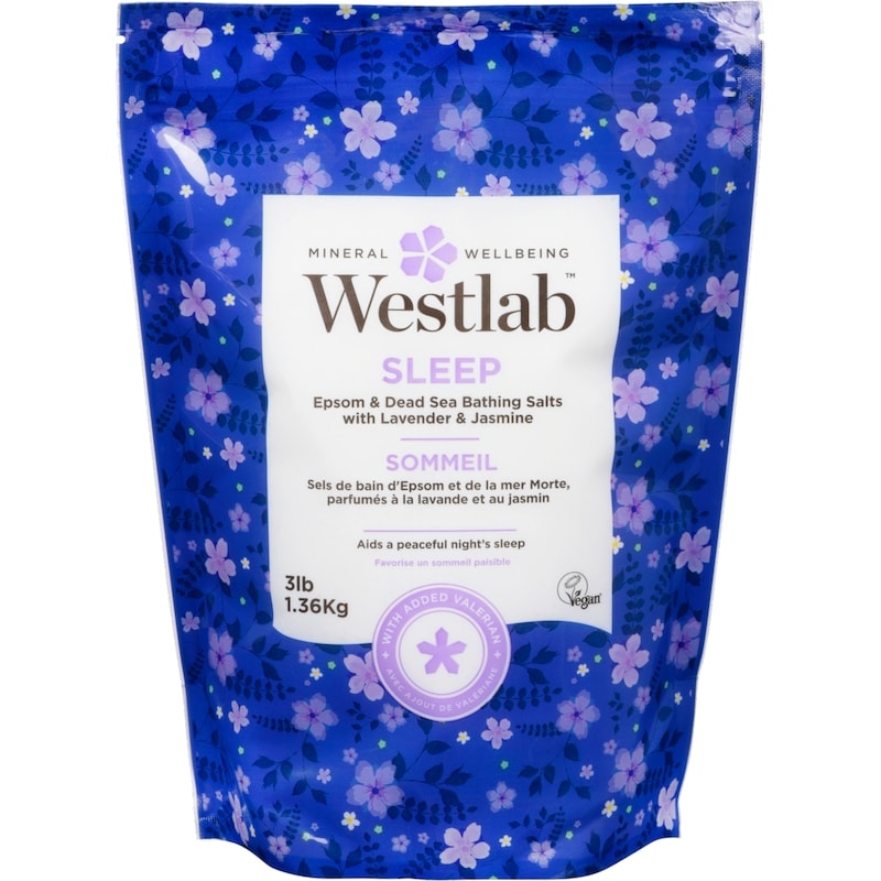 Epsom & Dead Sea Bathing Salts with Lavender & Jasmine, Sleep