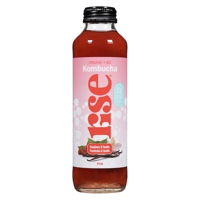 Rise Kombucha Raspberry & Vanilla 414 ml, $0.97/100ml