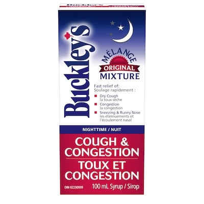 Buckley's Nighttime Cough And Congestion Syrup 100 ml, $12.99/100ml