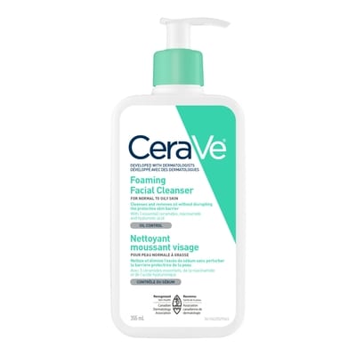Cerave Cleanser Foaming 355 ml, $5.49/100ml