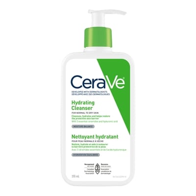 Cerave Hydrating Cleanser 355 ml, $5.49/100ml