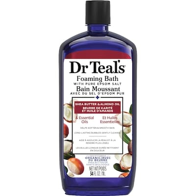 Dr. Teal’s Bain moussant pur beurre de karité et huile d'amande  1000 ml, 1,00 $/100ml