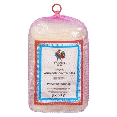 Rooster Vermicelli Longkou Pancit Sotanghon 8x50.0 g, $0.63/100g