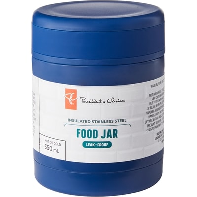 President's Choice 350ml Food Jar, Blue 1 ea, $15.00/1ea