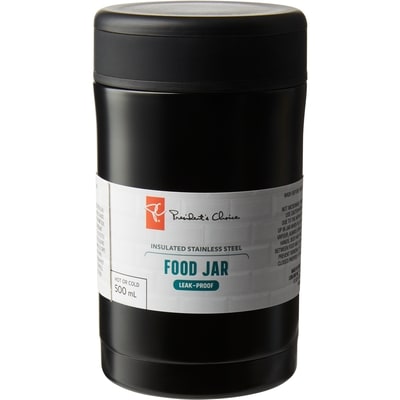President's Choice 500ml Food Jar, Black 1 ea, $18.00/1ea