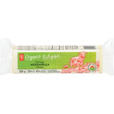 PC Organics Mozzarella 200 g, $4.00/100g
