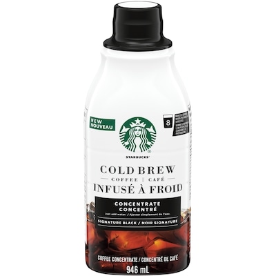 Starbucks Cold Brew Coffee Concentrate, Signature Black 946 ml, $1.58/100ml