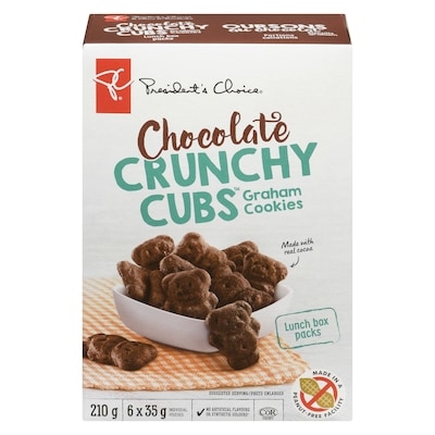 President's Choice Chocolate Crunchy Cubs Graham Cookies 210 g, $2.38/100g