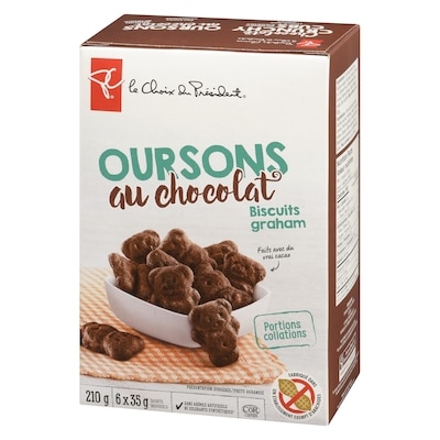 Biscuits graham oursons croquants au chocolat