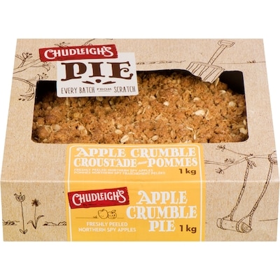 null 9 Inch Apple Crumble Pies 6x1.0 kg, $1.20/100g